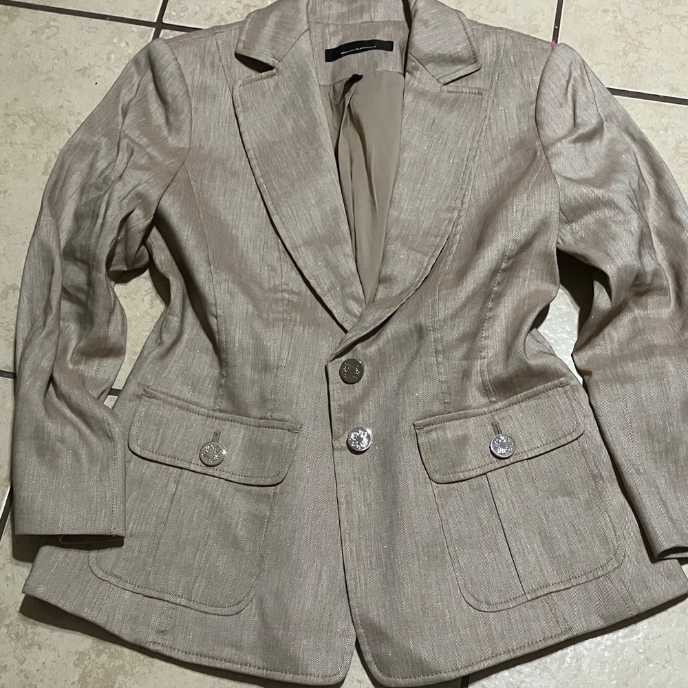 White House Black Market Tan Blazer
